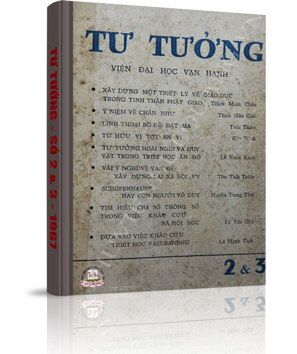 Tạp chí Tư Tưởng - Số 2-3 năm 1968 - Tạp chí Tư Tưởng số 2-3 năm 1968