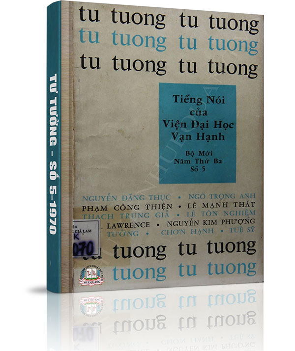 Tạp chí Tư Tưởng - Số 5 năm 1970 - Tạp chí Tư Tưởng số 5 năm 1970