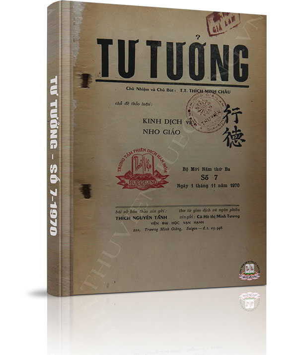 Tạp chí Tư Tưởng - Số 7 năm 1970 - Tạp chí Tư Tưởng số 7 năm 1970