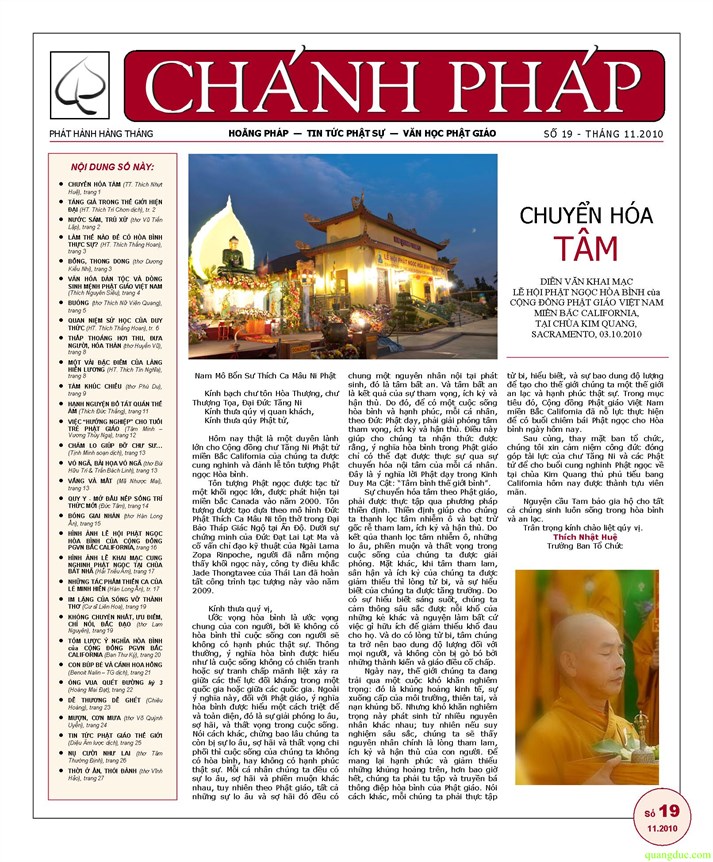 Nguyệt san Chánh Pháp số 19