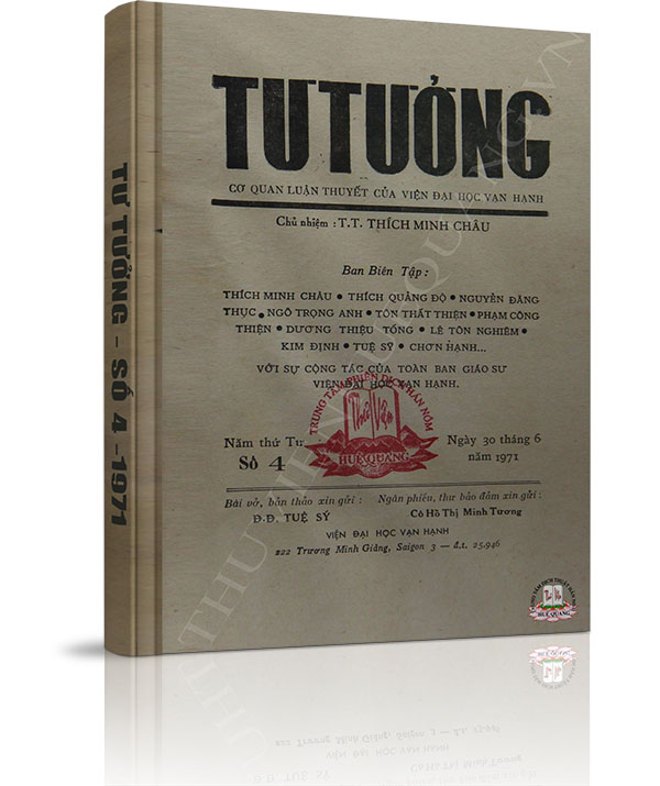 Tạp chí Tư Tưởng - Số 4 năm 1971