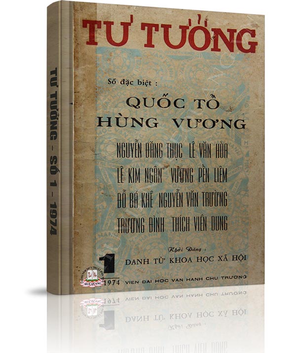 Tạp chí Tư Tưởng - Số Đặc biệt năm 1974 - Tạp chí Tư Tưởng - Số Đặc biệt năm 1974